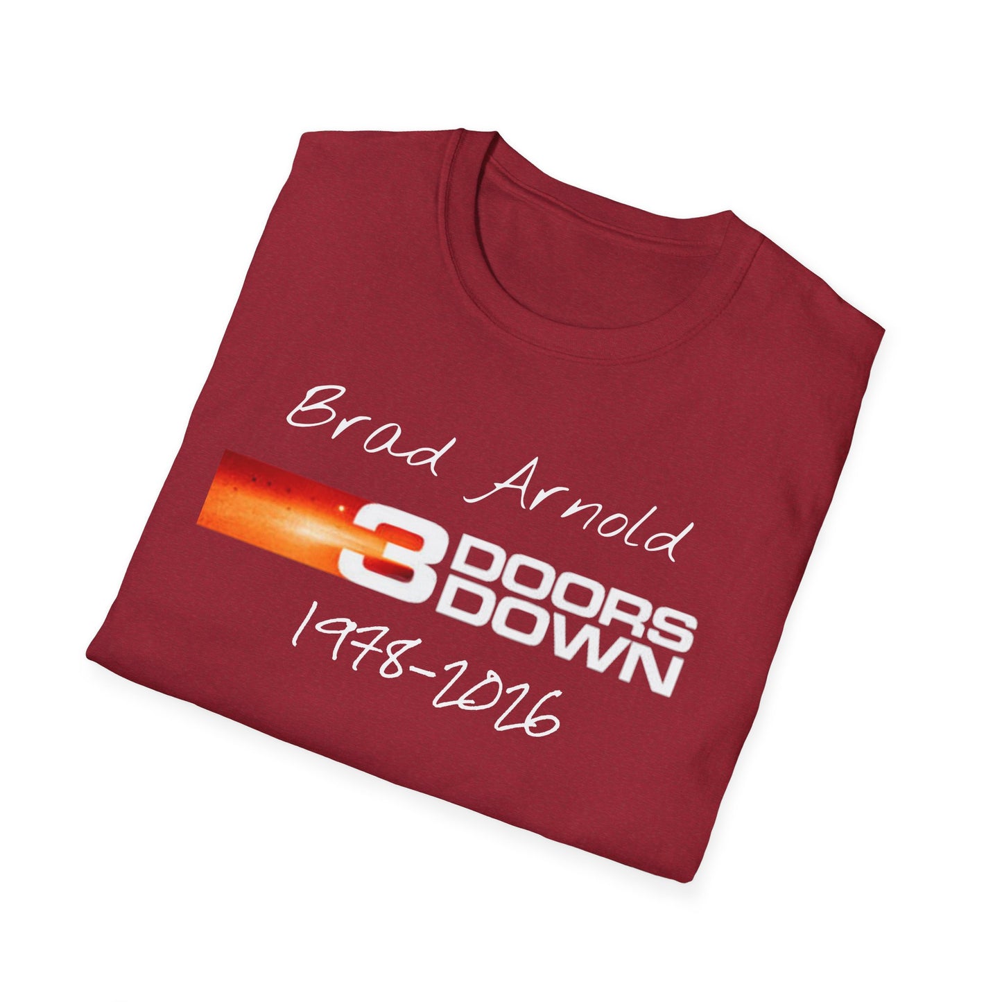 3 Doors Down Memorial Brad Arnold 1978-2016 T-Shirt | Band Tribute