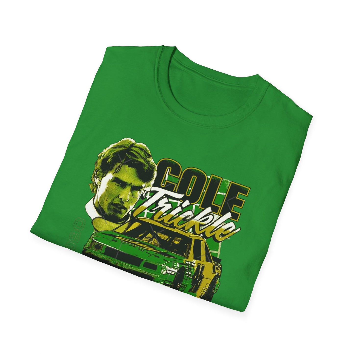 Cole Trickle Racing Car T-Shirt | Vintage NASCAR 46 Track Design