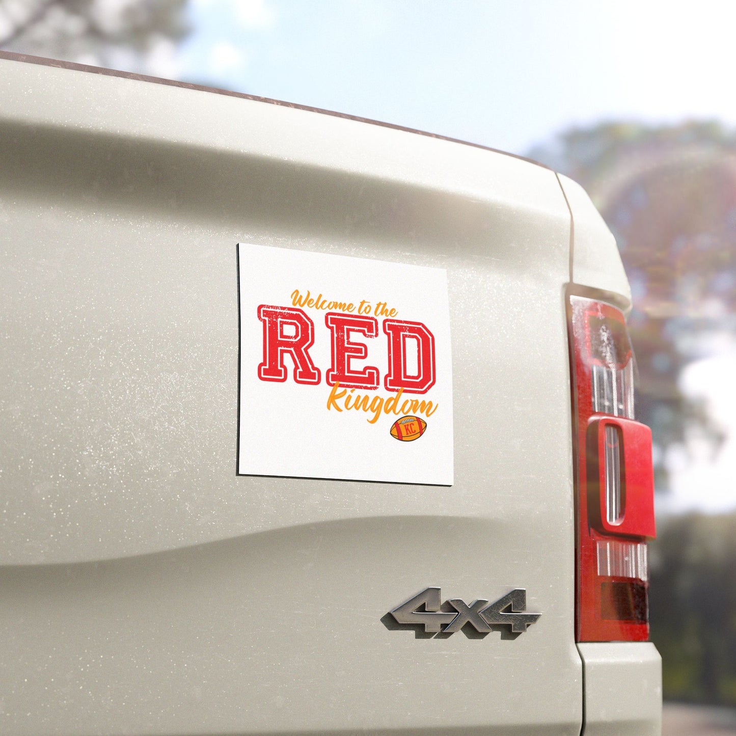 Welcome to the Red Kingdom Car Magnet | KC Football Design