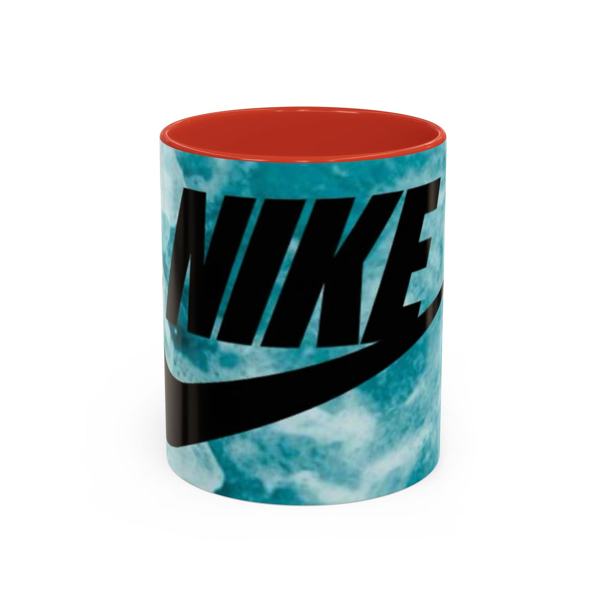 Swoosh Logo Coffee Mug | Accent Ceramic Mug