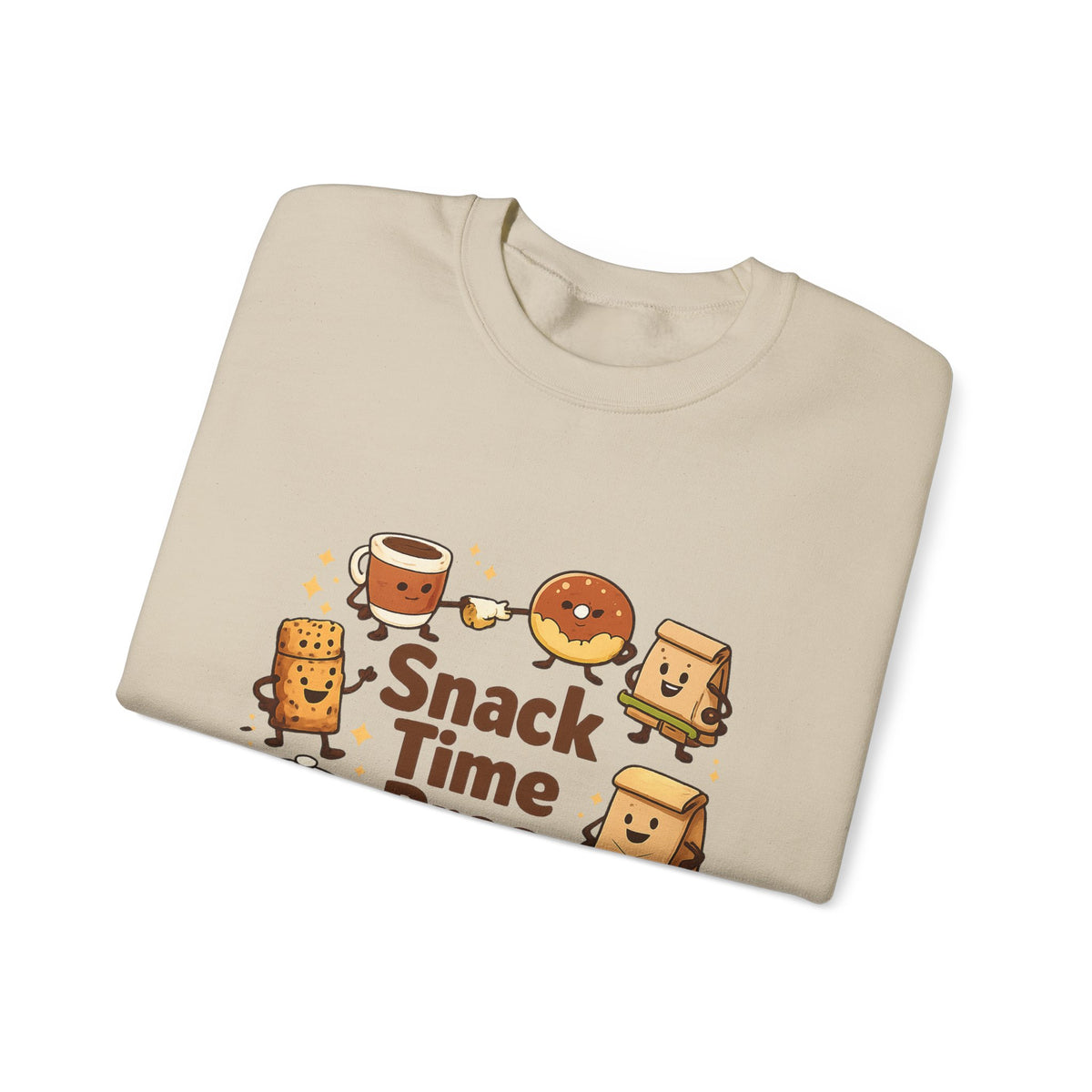 Snack Time Pros Sweatshirt | office humor, coffee fuel
