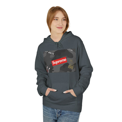Supreme Streetwear Hoodie — Camouflage Logo Graphic Pullover