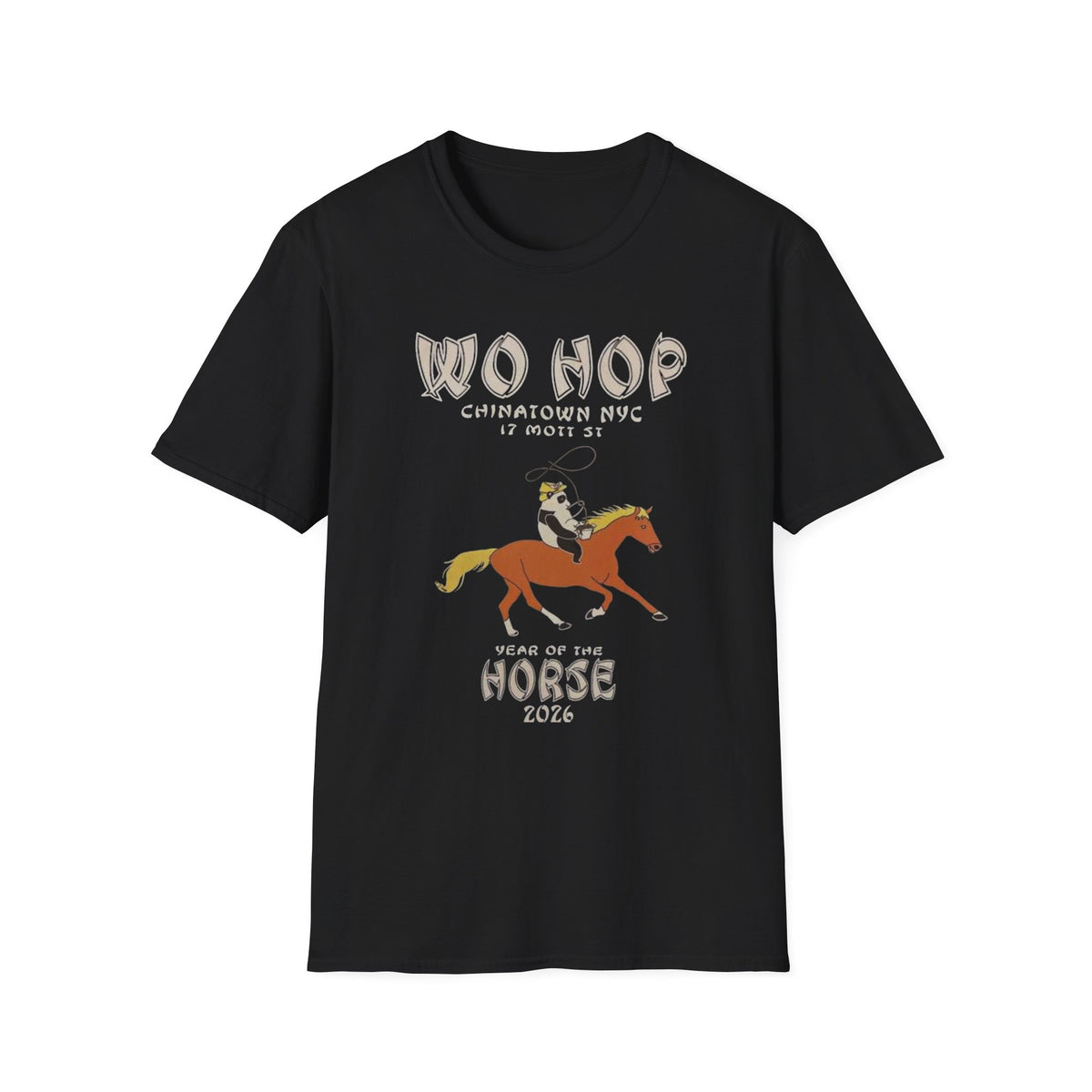 Wo Hop Chinatown NYC Horse T-Shirt | Year of the Horse 2024