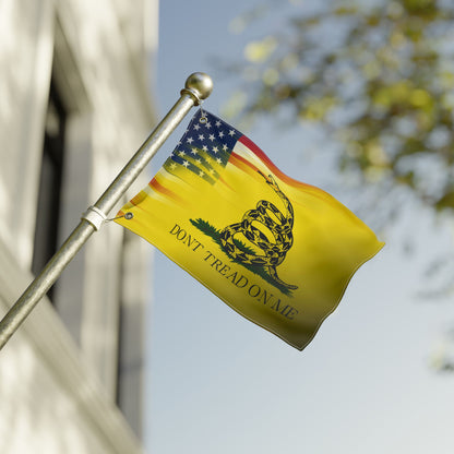 "Don't Tread On Me" Double-Sided Flag — American Snake Liberty Banner