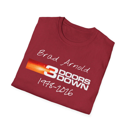 3 Doors Down Memorial Brad Arnold 1978-2016 T-Shirt | Band Tribute