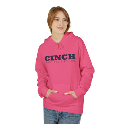 CINCH "Lead, Don't Follow" Hoodie — Classic Logo Pullover