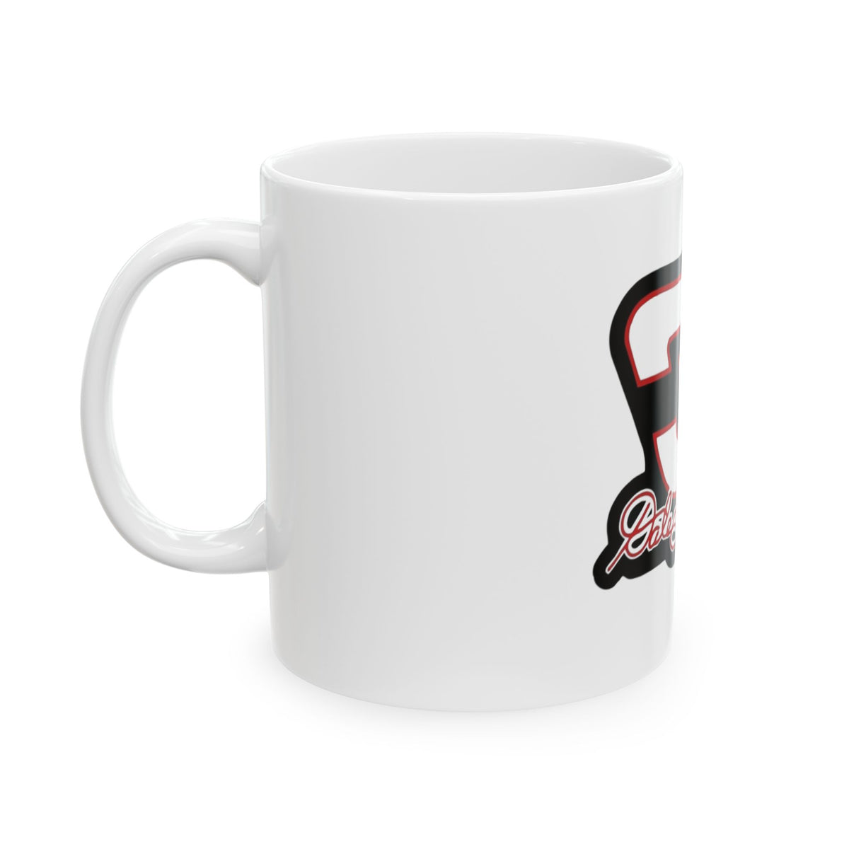 Number 3 Racing Script Name Mug | Ceramic Coffee Cup