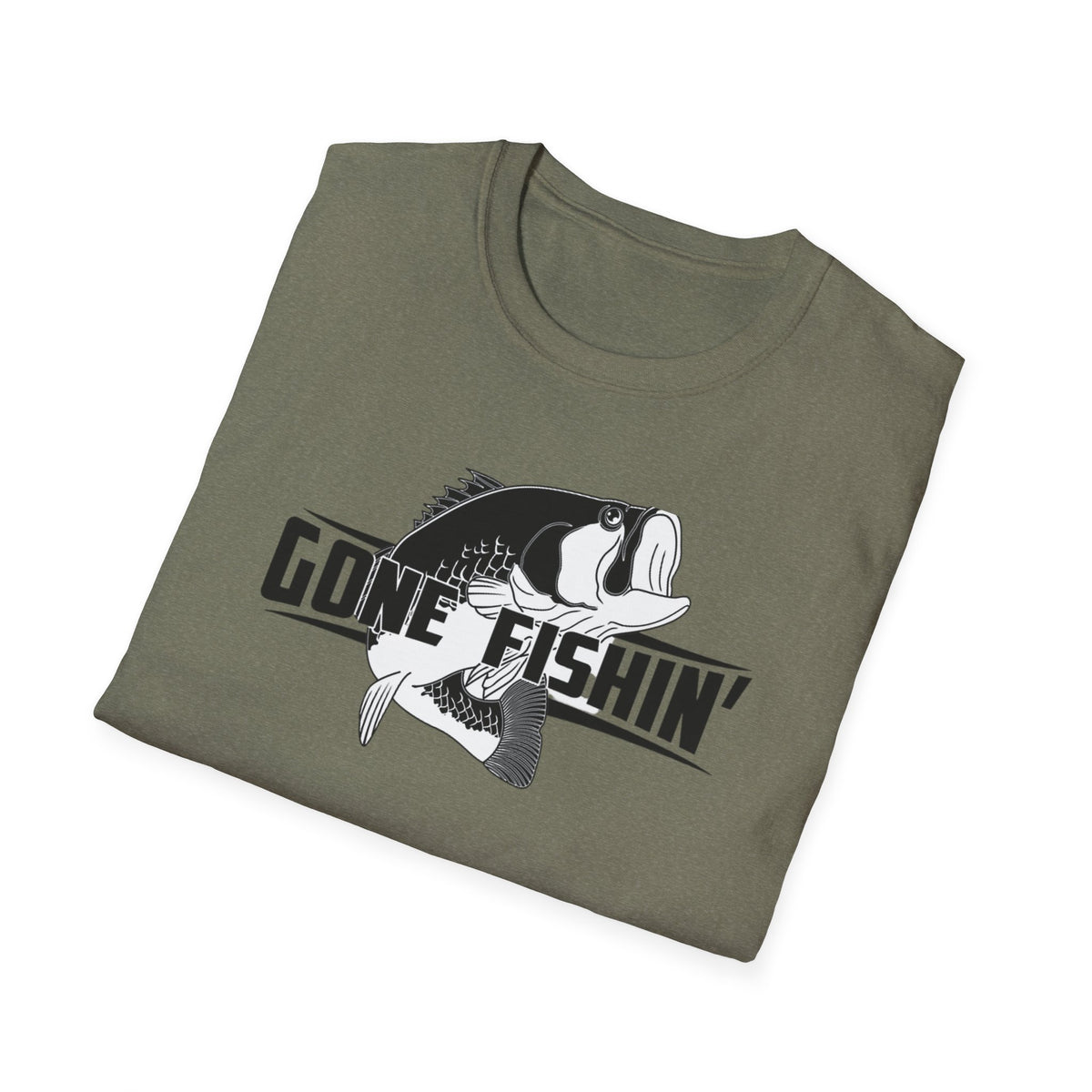 Gone Fishin' Bass Graphic T-Shirt | Fishing Shirt