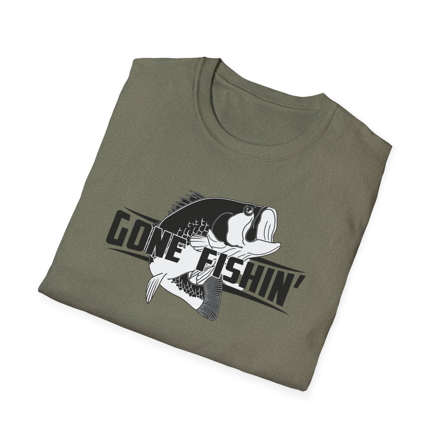 Gone Fishin' Bass Graphic T-Shirt | Fishing Shirt