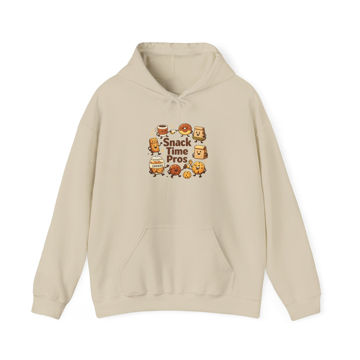 Snack Time Pros Hoodie | office humor, coffee fuel