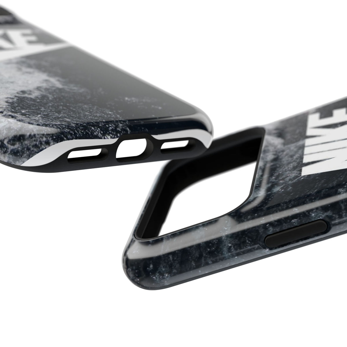 Nike Swoosh Marble iPhone Case | Impact-Resistant Case