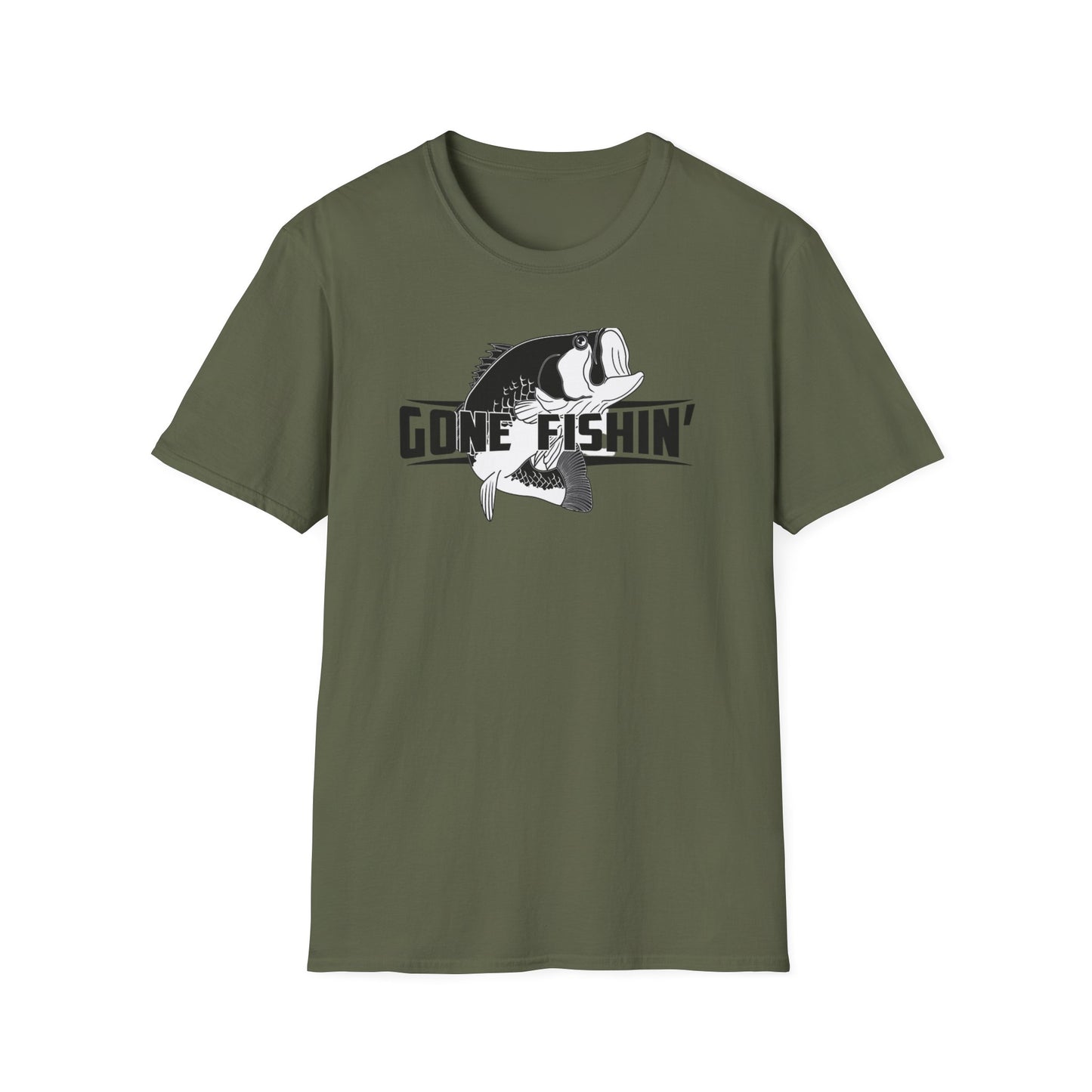 Gone Fishin' Bass Graphic T-Shirt | Fishing Shirt