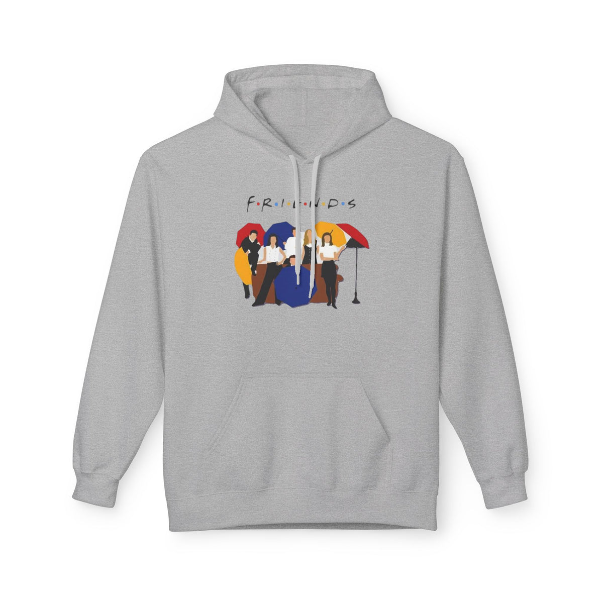 Friends TV Show Minimalist Cast Hoodie – 'F.R.I.E.N.D.S' Graphic Pullover