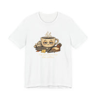 Tired Coffee Cup Tee | burnout, mental health humor