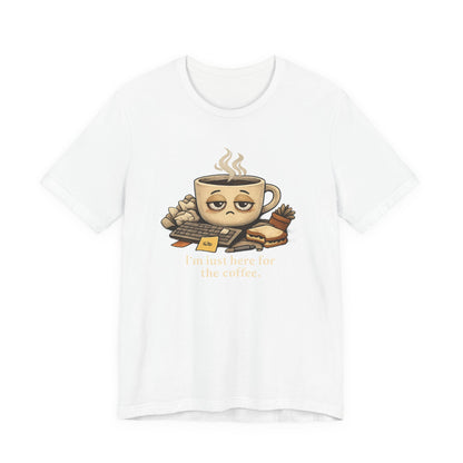 Tired Coffee Cup Tee | burnout, mental health humor