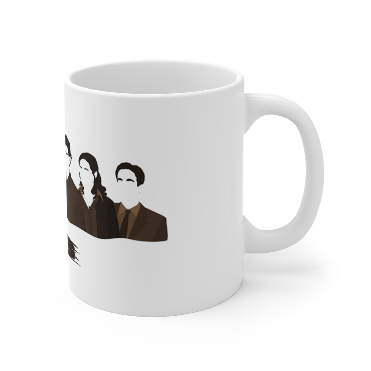 The Office Minimalist Cast 11oz White Mug — TV Show Fan Coffee Cup
