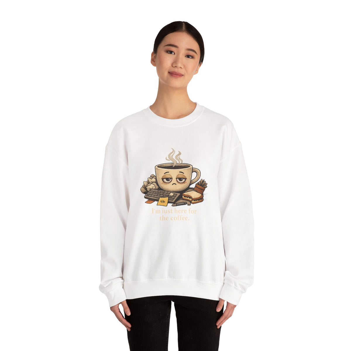 Too Tired for This Sweatshirt | burnout, coffee sleepy mental health humor