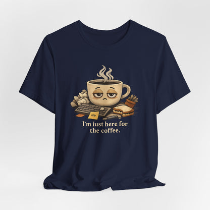 Tired Coffee Cup Tee | burnout, mental health humor