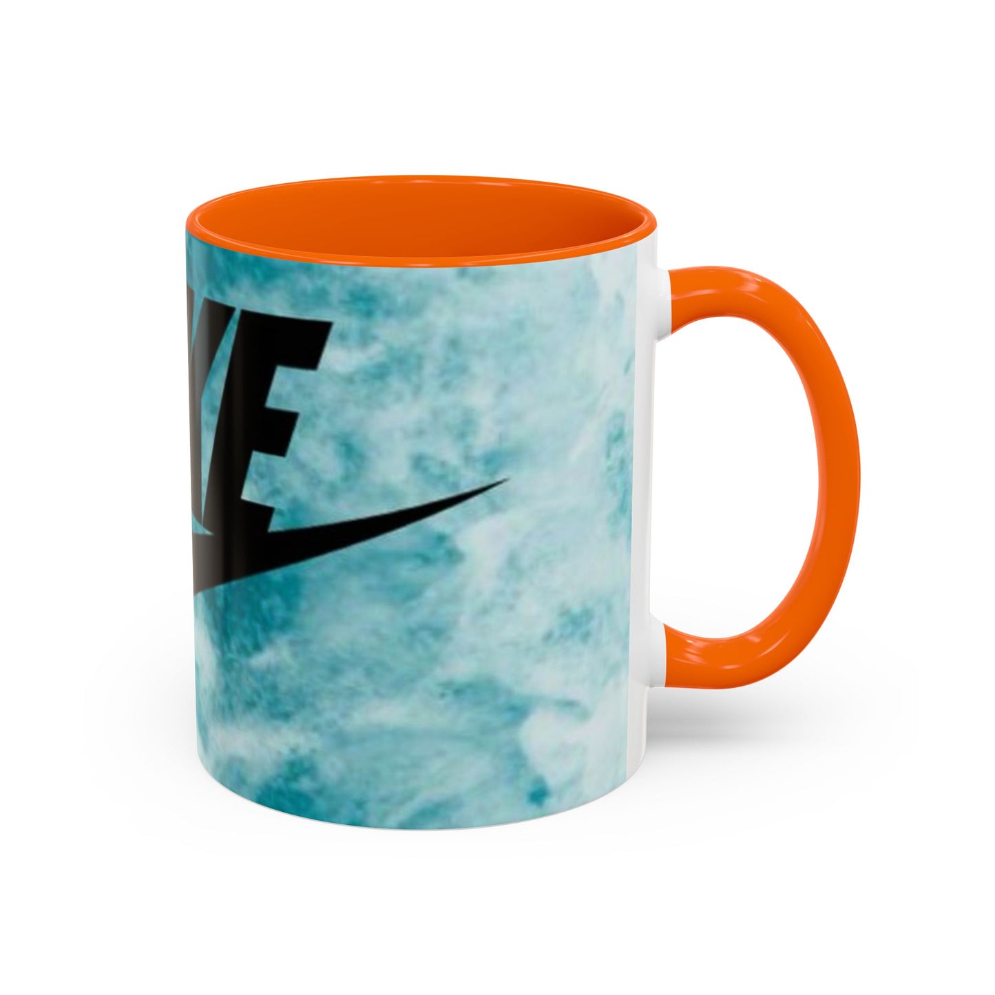 Swoosh Logo Coffee Mug | Accent Ceramic Mug