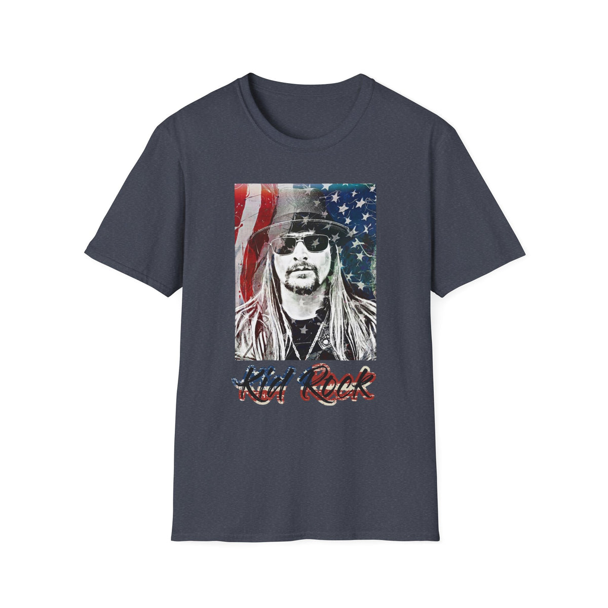 Kid Rock Patriotic T-Shirt — Old Rock Graphic Tee with American Flag