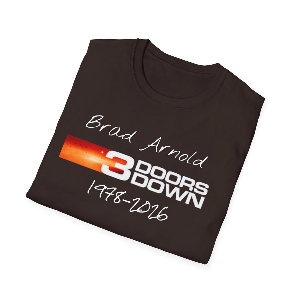3 Doors Down Memorial Brad Arnold 1978-2016 T-Shirt | Band Tribute