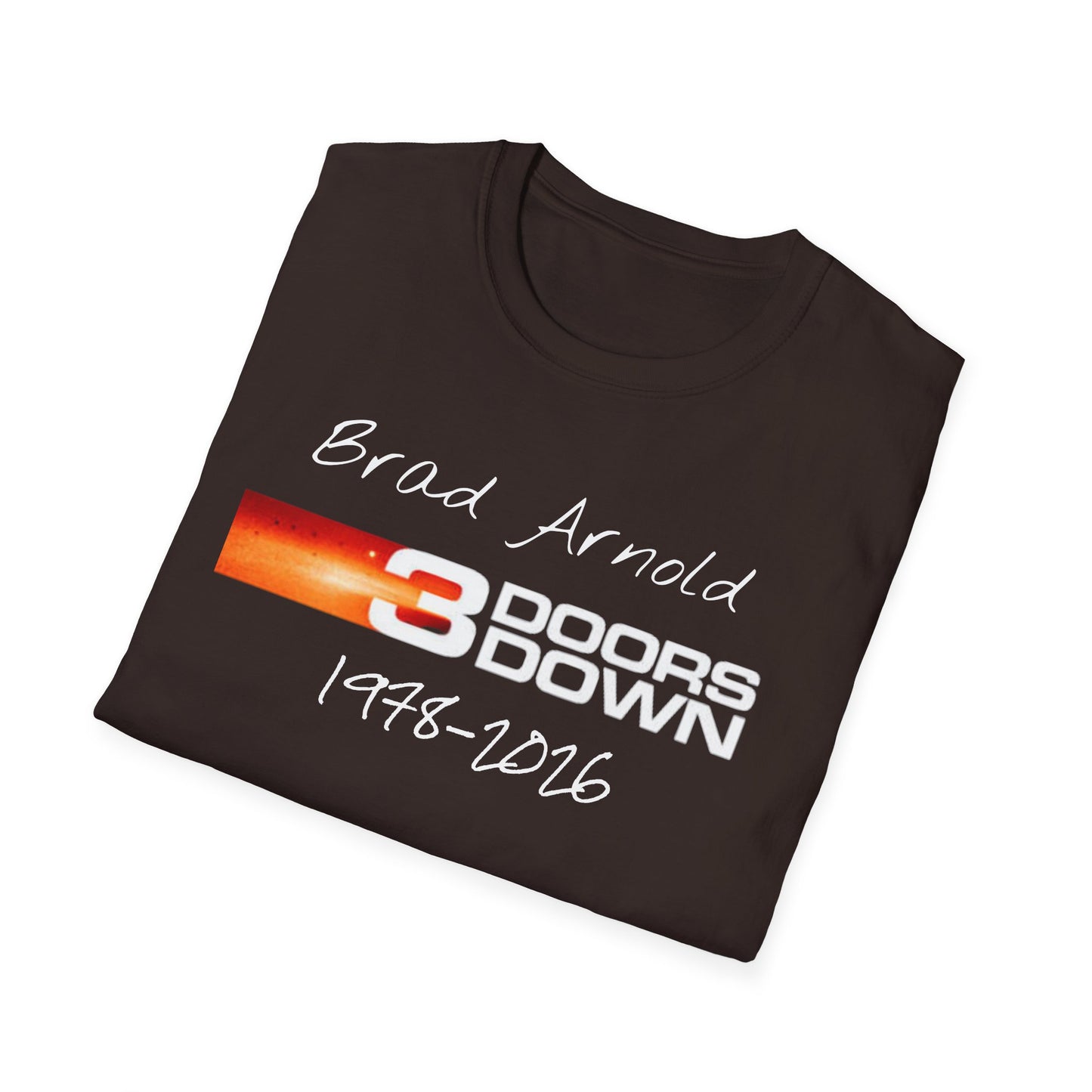 3 Doors Down Memorial Brad Arnold 1978-2016 T-Shirt | Band Tribute
