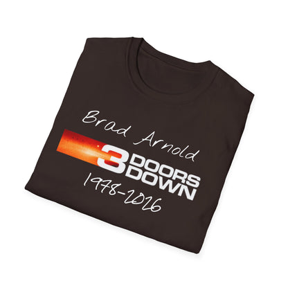 3 Doors Down Memorial Brad Arnold 1978-2016 T-Shirt | Band Tribute