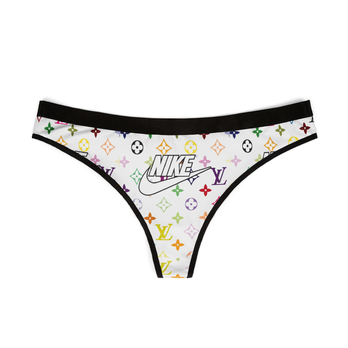 Rainbow Monogram Logo Thong