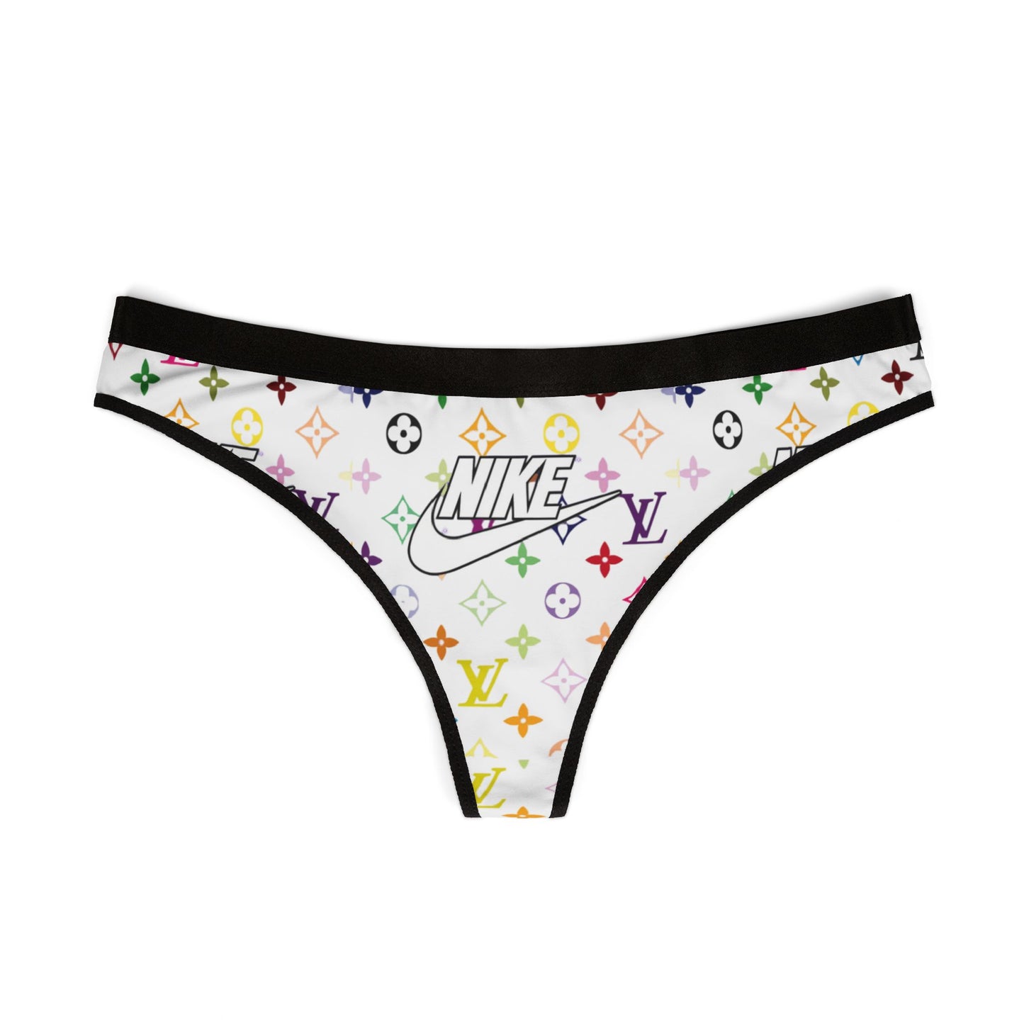 Rainbow Monogram Logo Thong