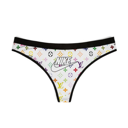 Rainbow Monogram Logo Thong
