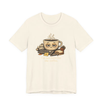 Tired Coffee Cup Tee | burnout, mental health humor