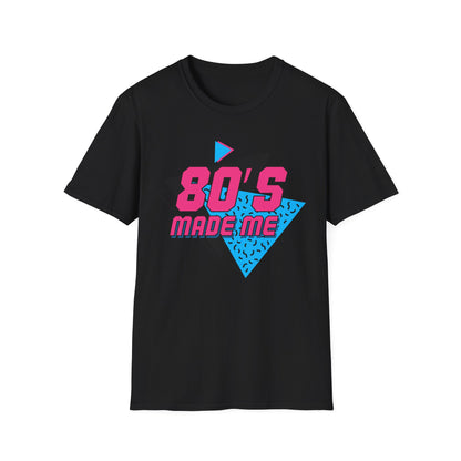 80's Made Me T-Shirt — Retro 1980s Neon Graphic Tee
