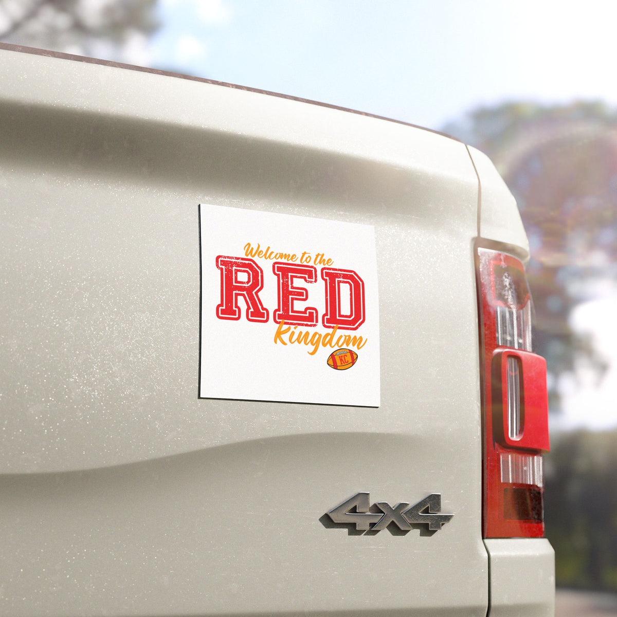 Welcome to the Red Kingdom Car Magnet | KC Football Design