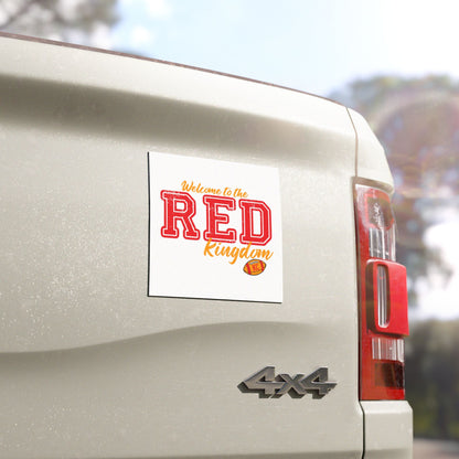 Welcome to the Red Kingdom Car Magnet | KC Football Design