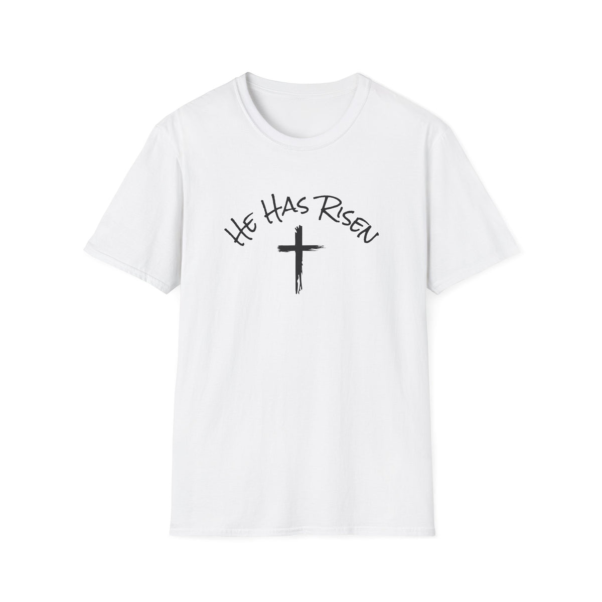 He Has Risen cross T-Shirt | Easter Christian faith tee