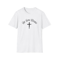 He Has Risen cross T-Shirt | Easter Christian faith tee