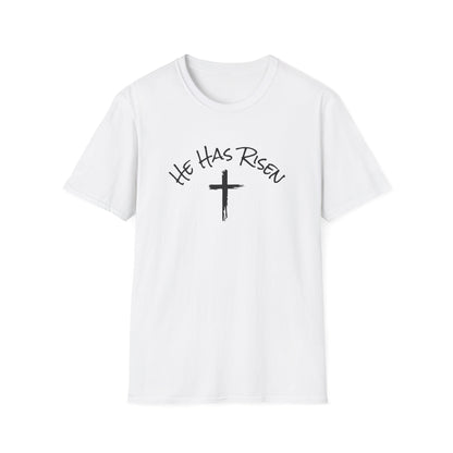 He Has Risen cross T-Shirt | Easter Christian faith tee
