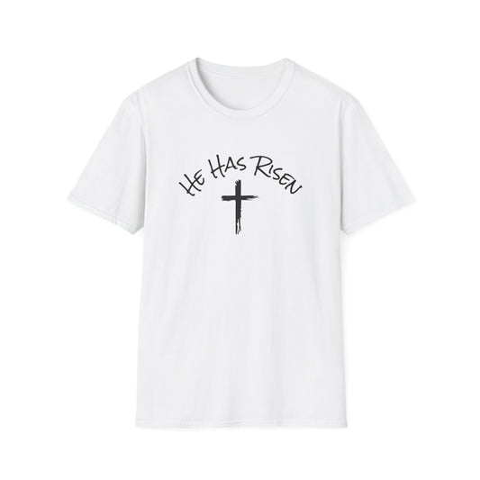 He Has Risen cross T-Shirt | Easter Christian faith tee