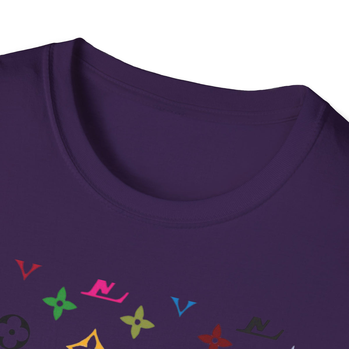 Rainbow Monogram Logo T-Shirt | Retro Pattern, Streetwear