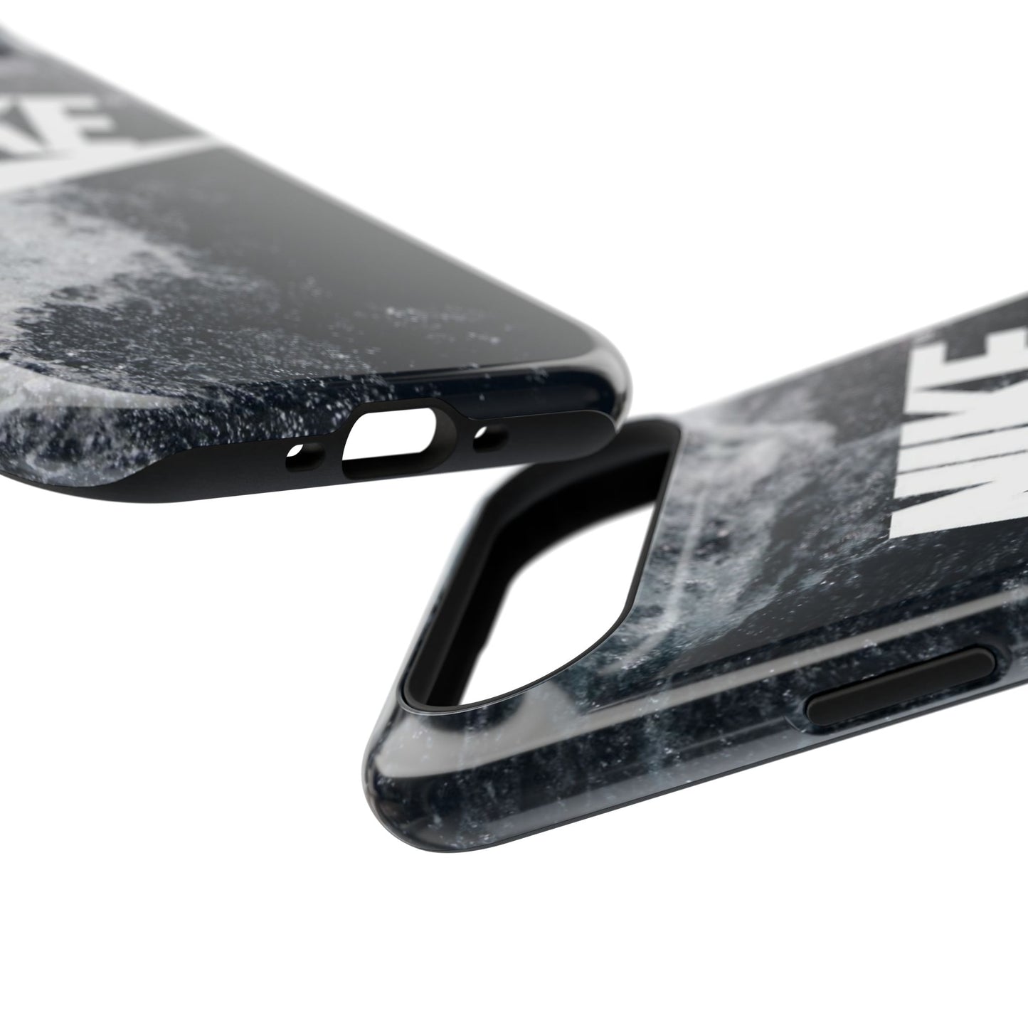 Nike Swoosh Marble iPhone Case | Impact-Resistant Case