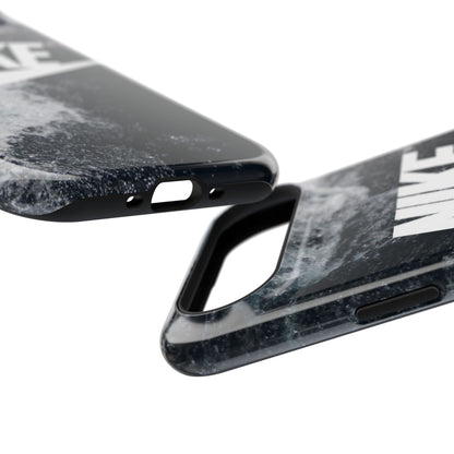 Nike Swoosh Marble iPhone Case | Impact-Resistant Case