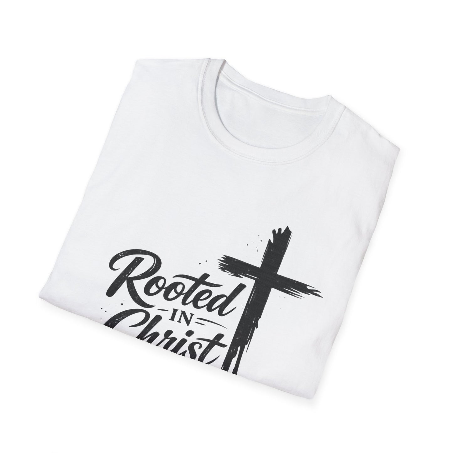 Rooted in Christ T-Shirt | Cross Faith Religious Tee