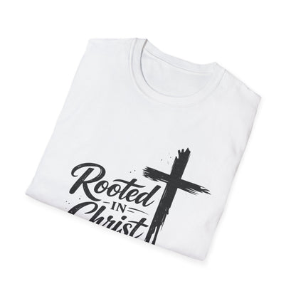 Rooted in Christ T-Shirt | Cross Faith Religious Tee