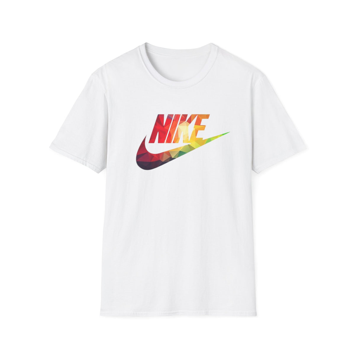 Rainbow Swoosh T-Shirt | Retro Logo Graphic