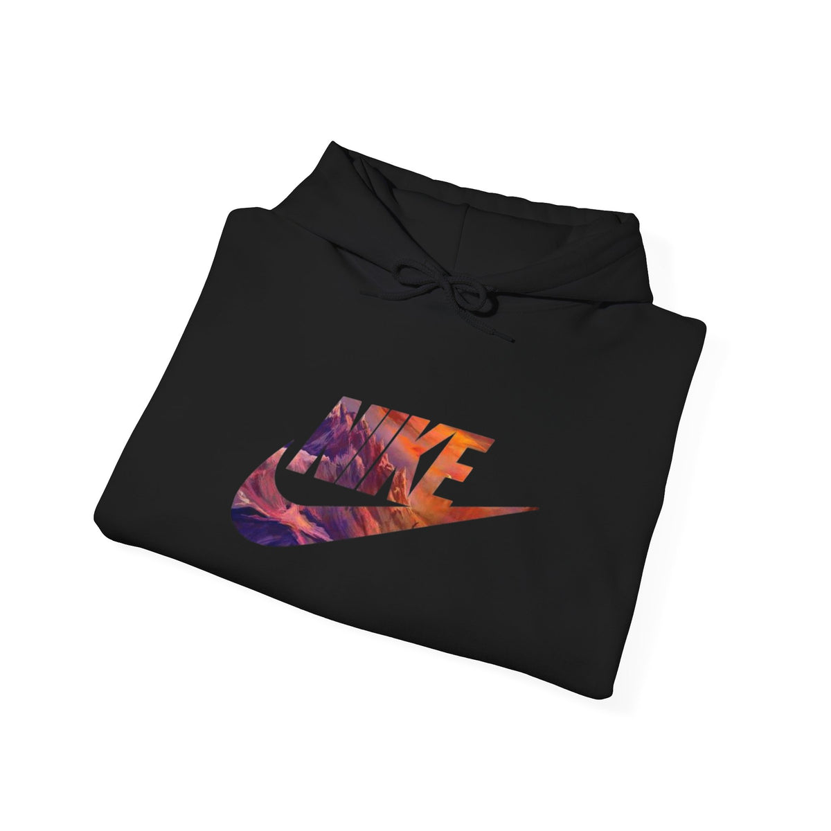 Nike Swoosh Sunset Hoodie — Floral Gradient Logo Pullover