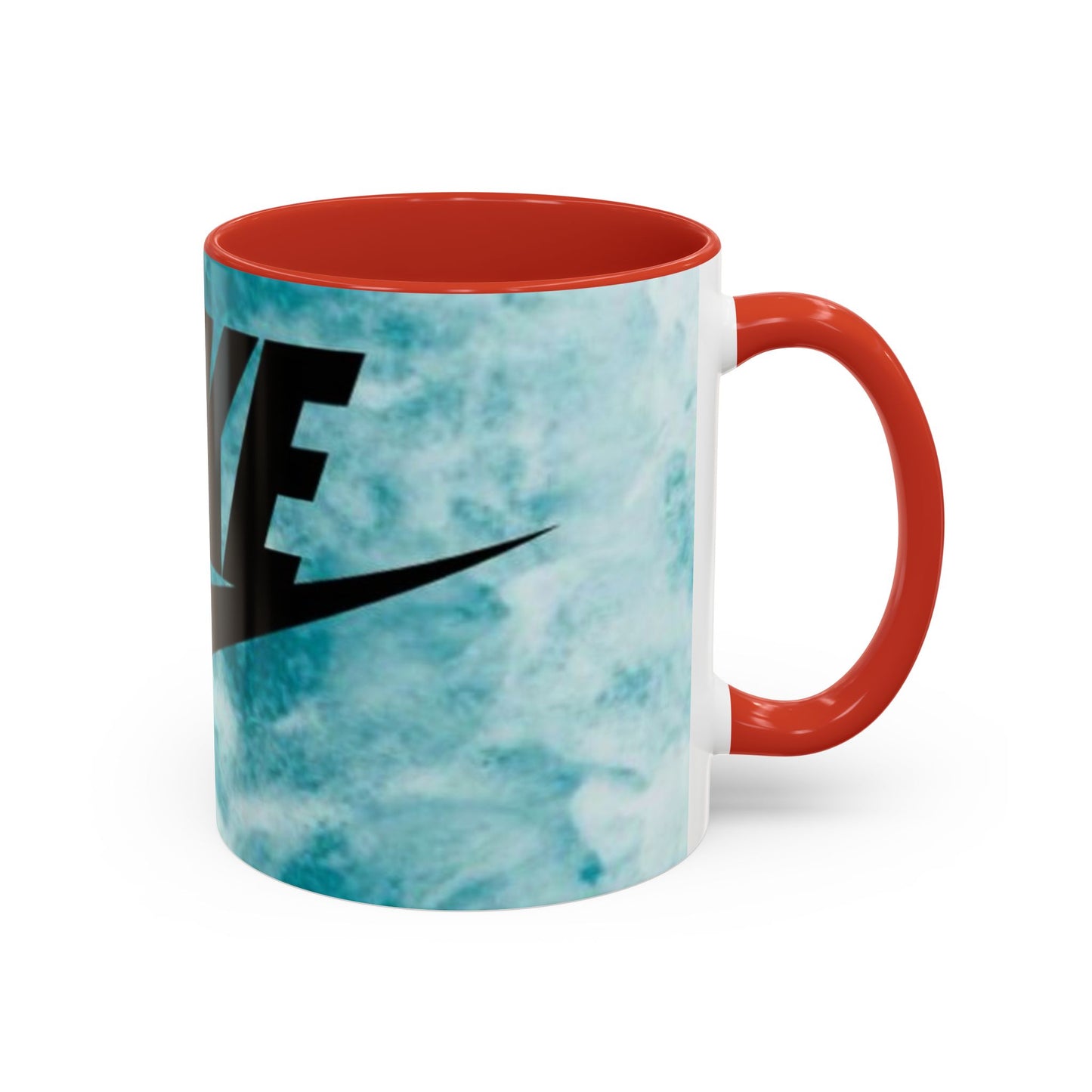 Swoosh Logo Coffee Mug | Accent Ceramic Mug