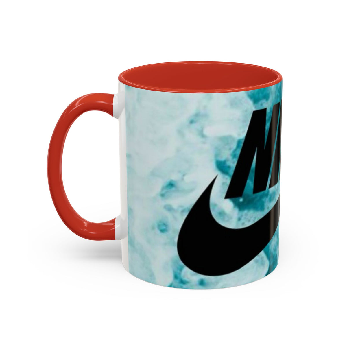 Swoosh Logo Coffee Mug | Accent Ceramic Mug