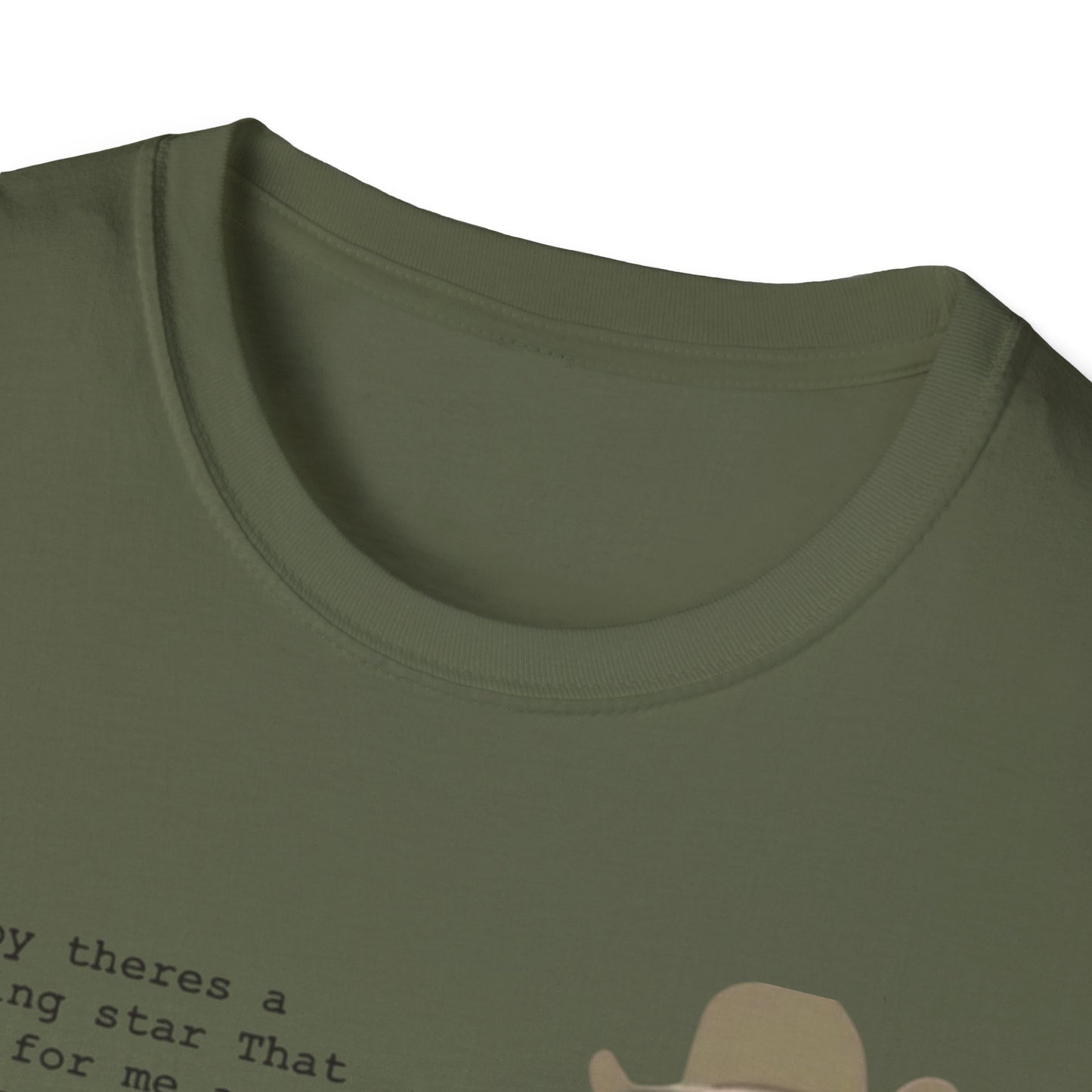 Cojo Guitar Portrait T‑Shirt — "Baby There's a Star" Lyric Tee