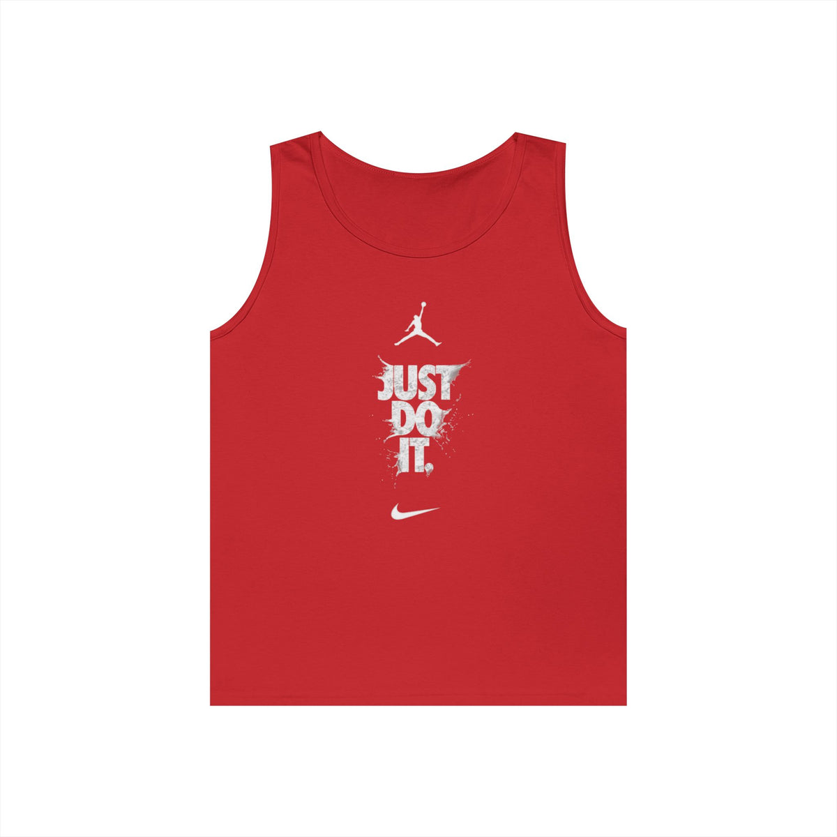 Just Do It vertical logo Tank Top | Sporty Nike-inspired graphic