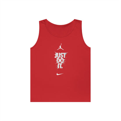 Just Do It vertical logo Tank Top | Sporty Nike-inspired graphic